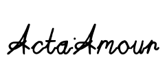 Acta:Amour Font Image