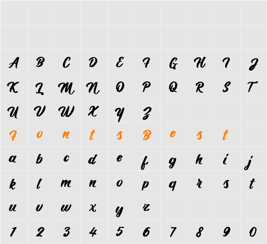 Daintti Demo Character Map