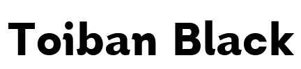Toiban Black Font Image