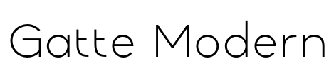 Gatte Modern Font Image