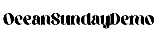 OceanSundayDemo Font Image