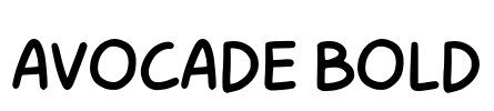 Avocade Bold Font Image
