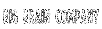 Big Brain Company Font Image