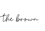 the brown Font Image