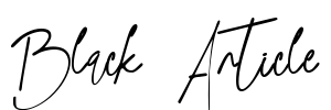 Black Article Font Image