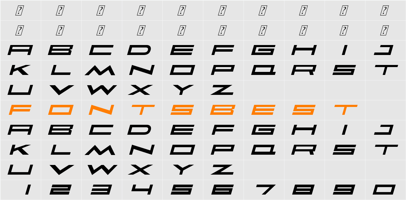 Faqro Extended Expand Trial Character Map