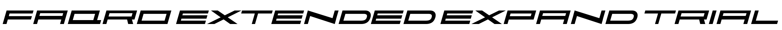 Faqro Extended Expand Trial Font Image