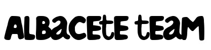 Albacete team Font Image