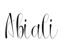 Abiali Font Image