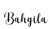 Bahgila Font Image