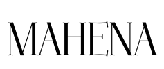 MAHENA Font Image