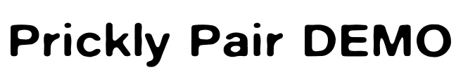 Prickly Pair DEMO Font Image