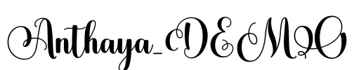 Anthaya_DEMO Font Image