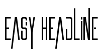 Easy Headline Font Image