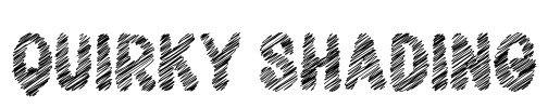 Quirky Shading Font Image
