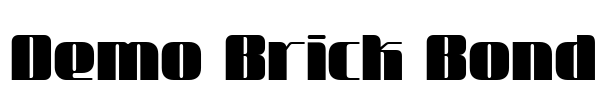 Demo Brick Bond Font Image