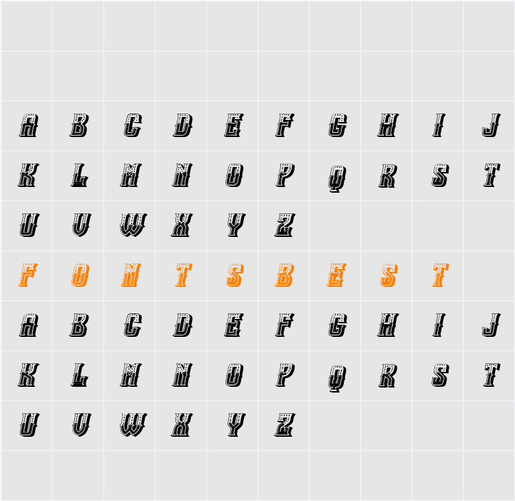 Laufen Character Map