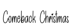 Comeback Christmas Font Image