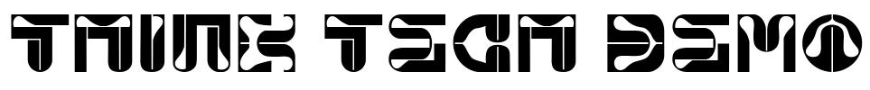 Think Tech Demo Font Image