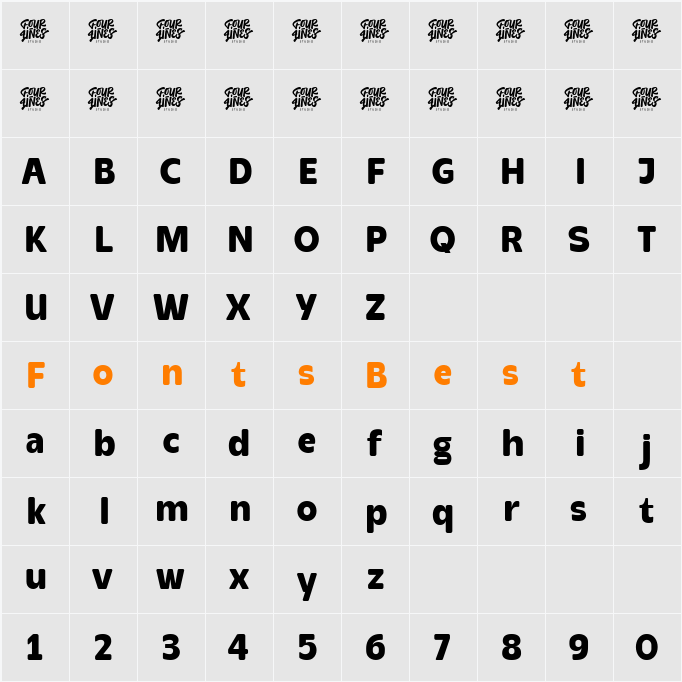 Cartenz Character Map
