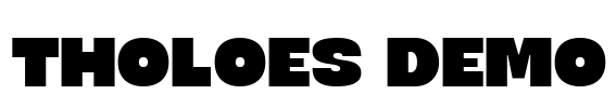 Tholoes DEMO Font Image