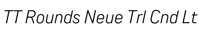TT Rounds Neue Trl Cnd Lt Font Image