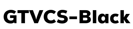 GTVCS-Black Font Image