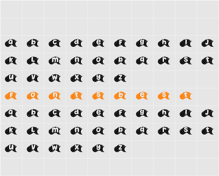 Ular Character Map
