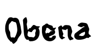 Obena Font Image