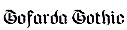 Gofarda Gothic Font Image