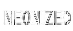 NEONIZED Font Image