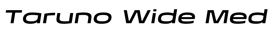 Taruno Wide Med Font Image