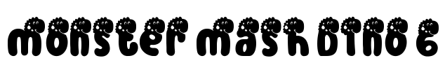 Monster Mash Dino 6 Font Image