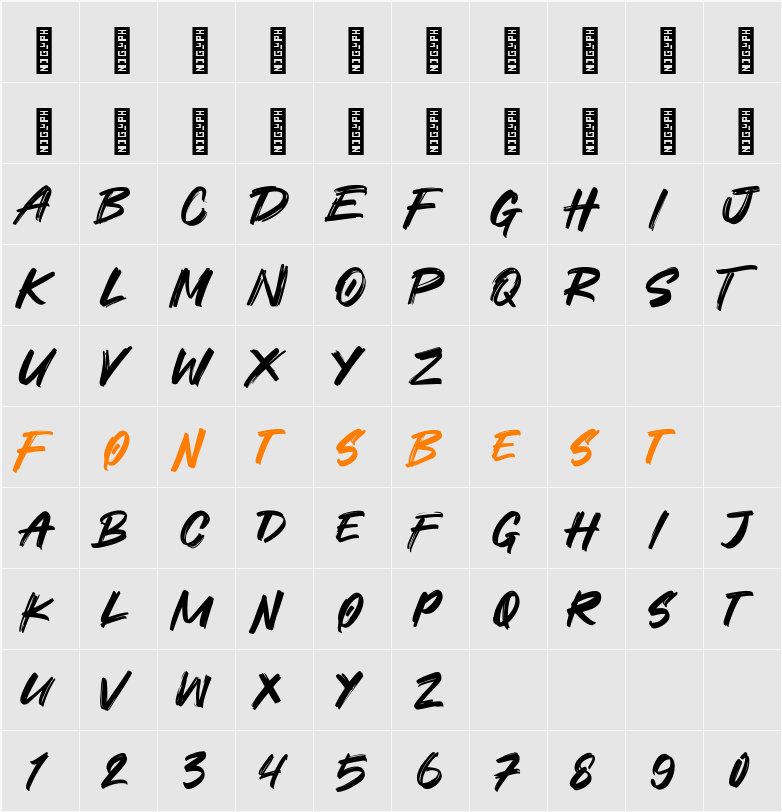 Oldex Character Map