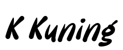 K Kuning Font Image