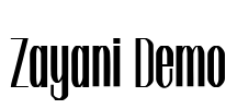 Zayani Demo Font Image