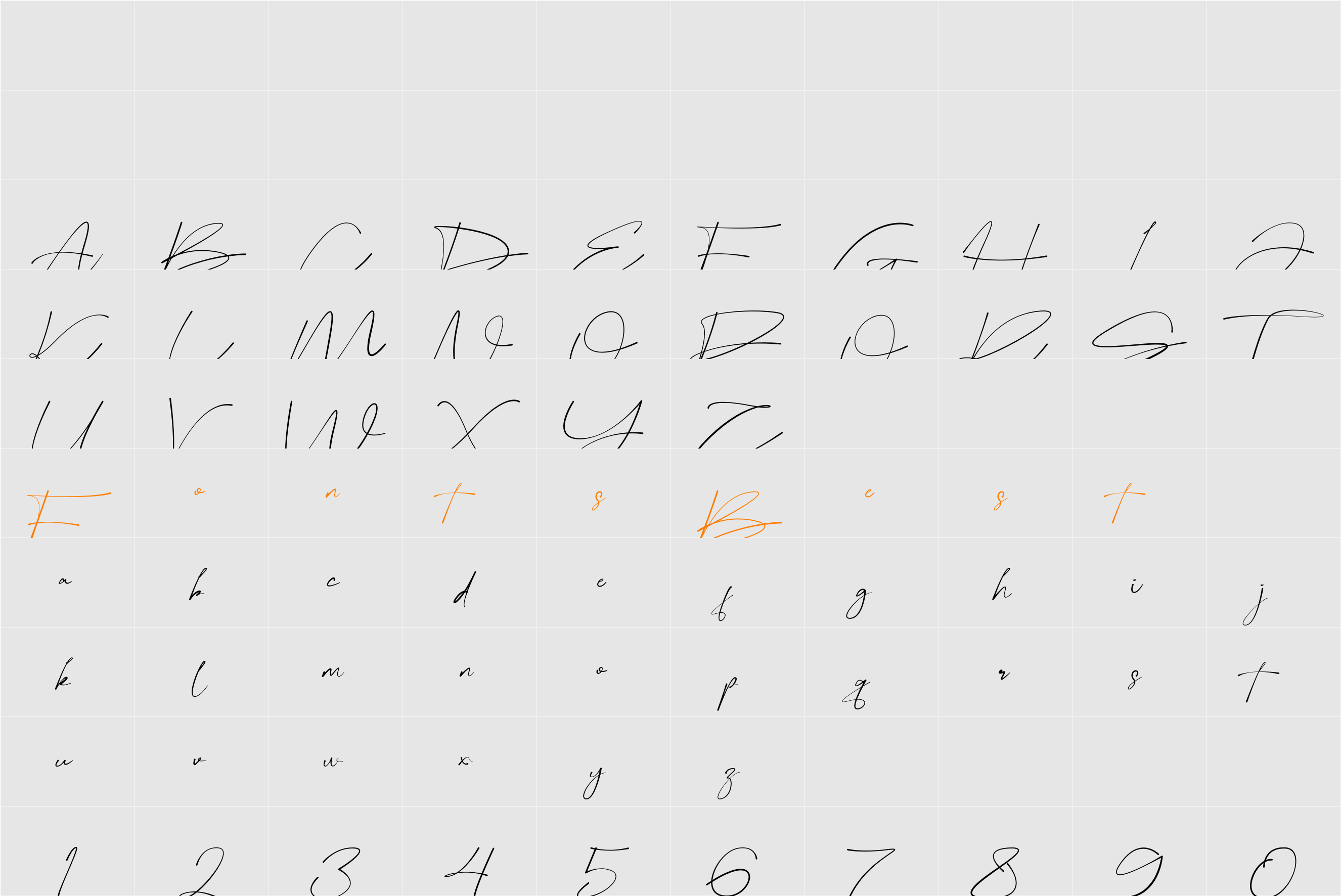 Bellogia Signature Character Map