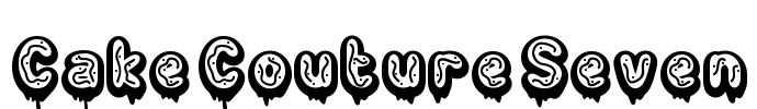 Cake Couture Seven Font Image