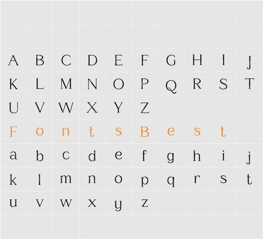 Amstir Demo Stamp Character Map
