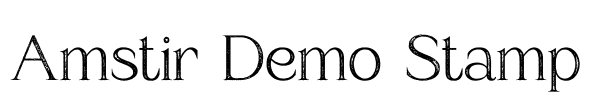 Amstir Demo Stamp Font Image