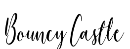 Bouncy Castle Font Image
