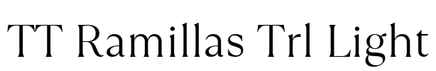 TT Ramillas Trl Light Font Image
