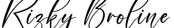 Rizky Broline Font Image
