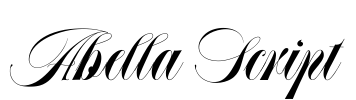 Abella Script Font Image