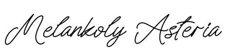 Melankoly Asteria Font Image
