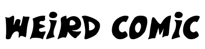 Weird Comic Font Image