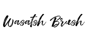 Wasatsh Brush Font Image
