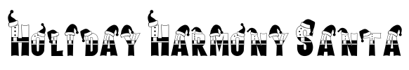 Holiday Harmony Santa Font Image