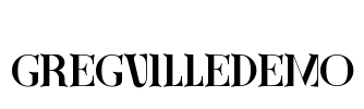 GregvilleDemo Font Image