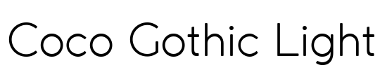 Coco Gothic Light